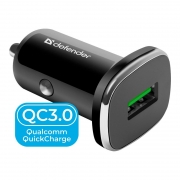 Зарядное автомобильное устройство DEFENDER UCA-91, 18 Вт, QC3.0 USB (83830)