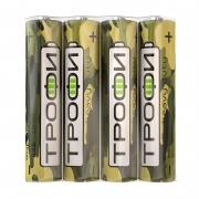 Батарейка AAA ТРОФИ R03/4S Классика, солевая, 60 шт, коробка