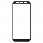 Защитное стекло для экрана Samsung Galaxy A6+ Black, Full Screen&Glue, Perfeo (PF_A4379)