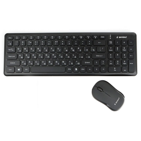 Комплект Gembird KBS-9200 Black, беспроводные клавиатура и мышь