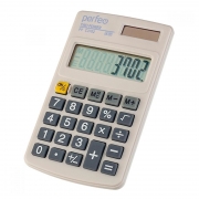 Калькулятор карманный Perfeo PF_C3702, 8-разрядный, белый