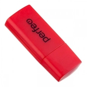 Карт-ридер внешний USB Perfeo PF-VI-R023 для microSD, красный (PF_С3795)