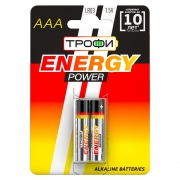 Батарейка AAA Трофи Energy Power LR03-2BL Alkaline, 2шт, блистер