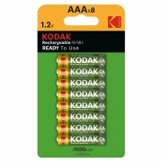 Аккумулятор AAA Kodak HR03-8BL 1100мА/ч Ni-Mh, 8шт, блистер
