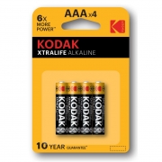  AAA Kodak XTRALIFE LR03-4BL, Alkaline, 4, 