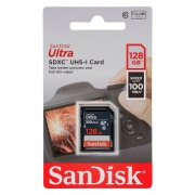   SDXC 128Gb SanDisk Ultra Class 10, UHS-I U1, R100 / (SDSDUNR-128G-GN3IN)