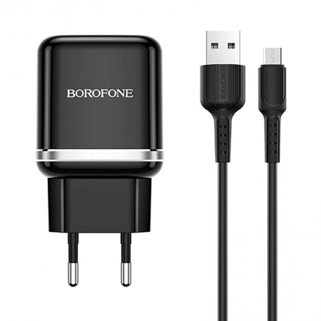   Borofone BA36A, QC3.0 3A USB +  Micro USB, 