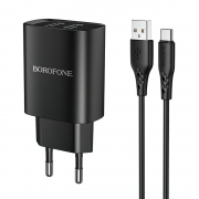   Borofone BN2, 2.1 2xUSB +  Type C, 