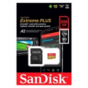   Micro SDXC 256Gb SanDisk Extreme Plus U3 V30 A2 170/90/ +  SD