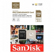   Micro SDXC 256Gb SanDisk Max Endurance Class 10 U3 V30 R100/ +  SD