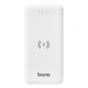 Зарядное устройство Buro BPW10E, 10000 мА/ч, Qi 5 Вт, 2A 2xUSB A, белое (BPW10E10PWT)