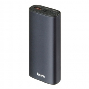 Зарядное устройство Buro RB-10000-QC, 10000 мА/ч, QC, PD 18 Вт, 3A USB A, USB C, металл, черное