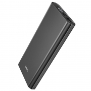 Зарядное устройство Hoco J68, 10000 мА/ч, 2A USB A, дисплей, металл, черное