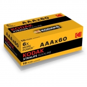  AAA Kodak XTRALIFE LR03,  Alkaline, 60,  (K3A-60)