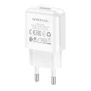 Зарядное устройство Borofone BA64A, 2.1А USB, белое