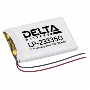 Аккумулятор Li-Po 3.7В 310мАч, Delta LP-233350