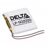 Аккумулятор Li-Po 3.7В 150мАч, Delta LP-502020