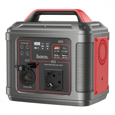 Зарядное устройство Hoco DB28, 80000 мА/ч, QC3.0/ PD 100W, 3xUSB A+USB-C, прикуриватель, 220В