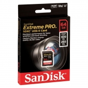   SDXC 64Gb SanDisk Extreme Pro UHS-II U3 V90, 300/260 /c (SDSDXDK-064G-GN4IN)
