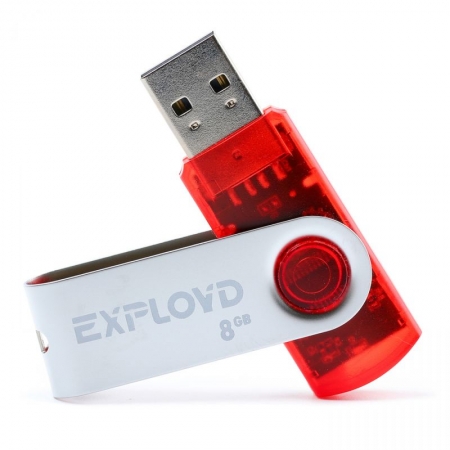 8Gb Exployd 530 Red USB 2.0 (EX008GB530-R)