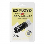 8Gb Exployd 650 Black USB 2.0 (EX-8GB-650-Black)