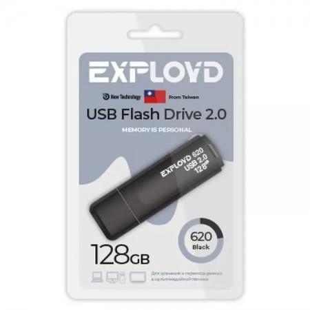 128Gb Exployd 620 Black USB 2.0 (EX-128GB-620-Black)