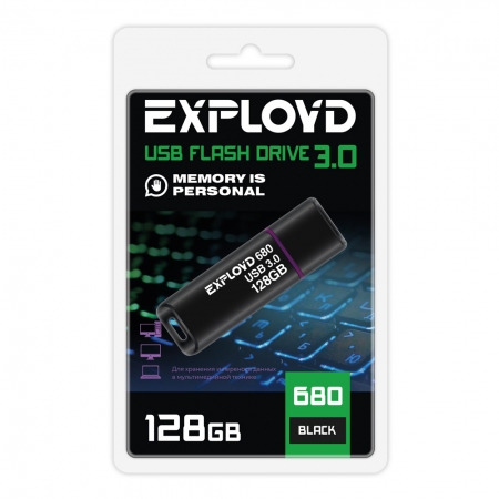 128Gb Exployd 680 Black USB 3.0 (EX-128GB-680-Black)