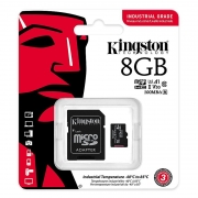   Micro SDHC 8Gb Kingston Industrial U3 V30 A1 100/80 / +  SD (SDCIT2/8GB)