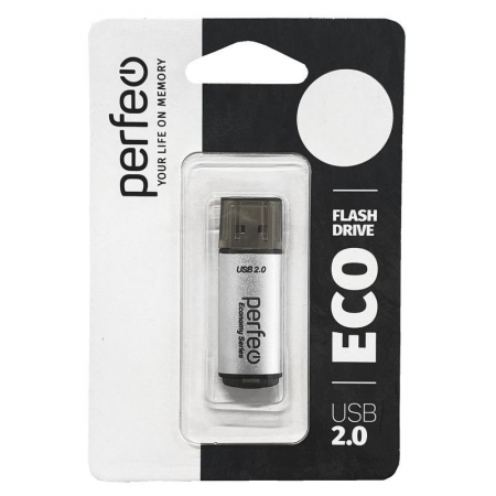 32Gb Perfeo E04 Silver Economy Series USB 2.0 (PF-E04S032ES)