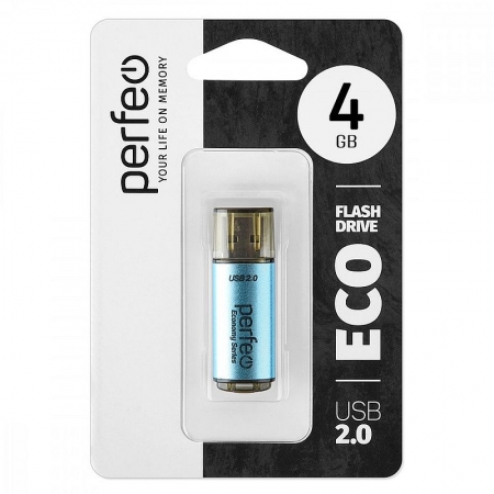 4Gb Perfeo E04 Blue Economy Series USB 2.0 (PF-E04N004ES)