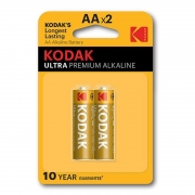  AA Kodak Ultra Premium LR6-2BL, Alkaline, 2, 