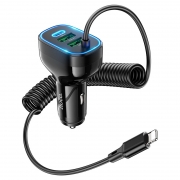    Hoco NZ11A, QC3.0/PD30W, 2xUSB-A + C +  Lightning, 