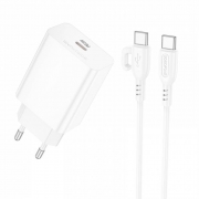   Borofone BA21A Pro, QC3.0/PD20W USB C +  Type C, 
