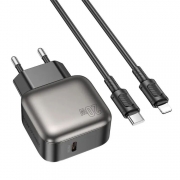   Borofone BAS53A, QC3.0/PD 20W USB C +  Type C - Lightning, 