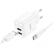   Hoco C141A 2.1 2xUSB +  Type C, 