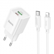   Hoco C149A, QC3.0/PD 30W USB A+C +  Type C - Lightning, 