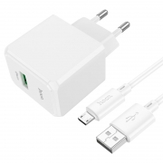   Hoco CS12A QC3.0 3 USB +  Micro USB, 
