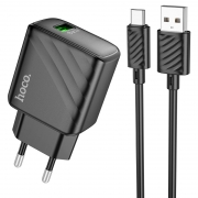   Hoco CS21A QC3.0 3 USB +  Type C, 