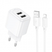   Hoco CS51A 2.4 2xUSB +  Lightning, 