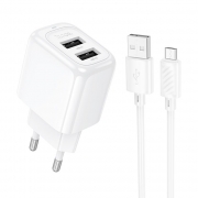   Hoco CS51A 2.4 2xUSB +  Micro USB, 