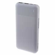 Зарядное устройство Perfeo Powerbank, 10000 мА/ч, 2.1A 2xUSB, белое (PF_E2088)