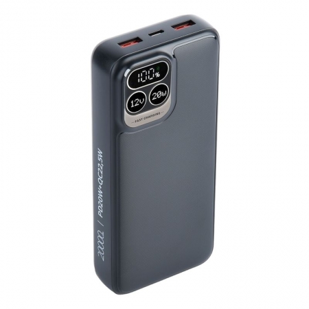   Perfeo Atomic Age, 20000 /, QC3.0/ PD 22.5W, 2xUSB A+USB-C,  (PF_E1476)