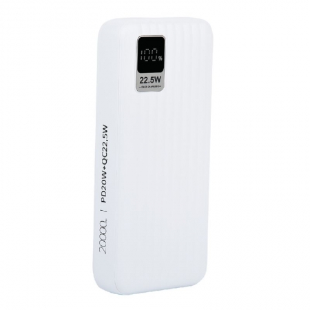   Perfeo Waterfall, 20000 /, QC3.0/PD 22.5W, 2xUSB A+USB-C,  (PF_E1470)