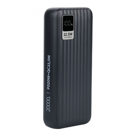   Perfeo Waterfall, 20000 /, QC3.0/PD 22.5W, 2xUSB A+USB-C,  (PF_E1471)