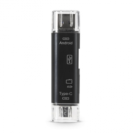 -  USB Smartbuy SBR-801-S, MicroSD, , USB 2.0/Type C/Micro USB