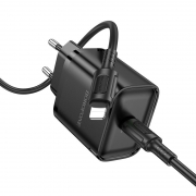   Borofone BA84A, QC3.0/PD 30W USB  +  Type C - Lightning, 