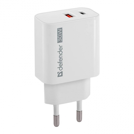   Defender UPA-130, QC3.0/PD3.0 30W USB A+C,  (83674)
