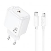   Hoco CS53A, QC3.0/PD 25W USB C +  Type C, 