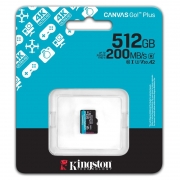   Micro SDXC 512Gb Kingston Canvas Go Plus U3 V30 A2   (SDCG4/512GBSP)