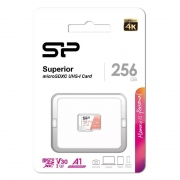   Micro SDXC 256Gb Silicon Power Superior U3 V30 A1   (SP256GBSTXDV3V20)